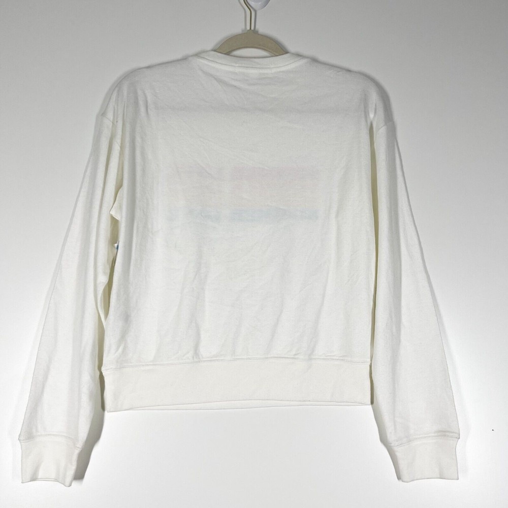 Spiritual Gangster Summer Love Graphic Sweater Women's White Pullover Medium NEW - Picture 3 of 9